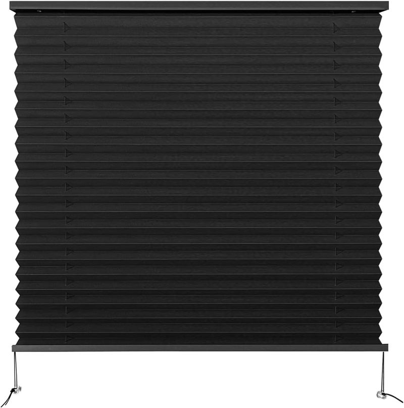 Dulepax RV Blinds,RV Pleated Shades,RV Blinds Pleated Shades, 26" W x 24" L Black RV Window Shades,Camper Blinds,RV Window Blinds for RV Camper Travel Trailers Motorhome's Window - Image 1
